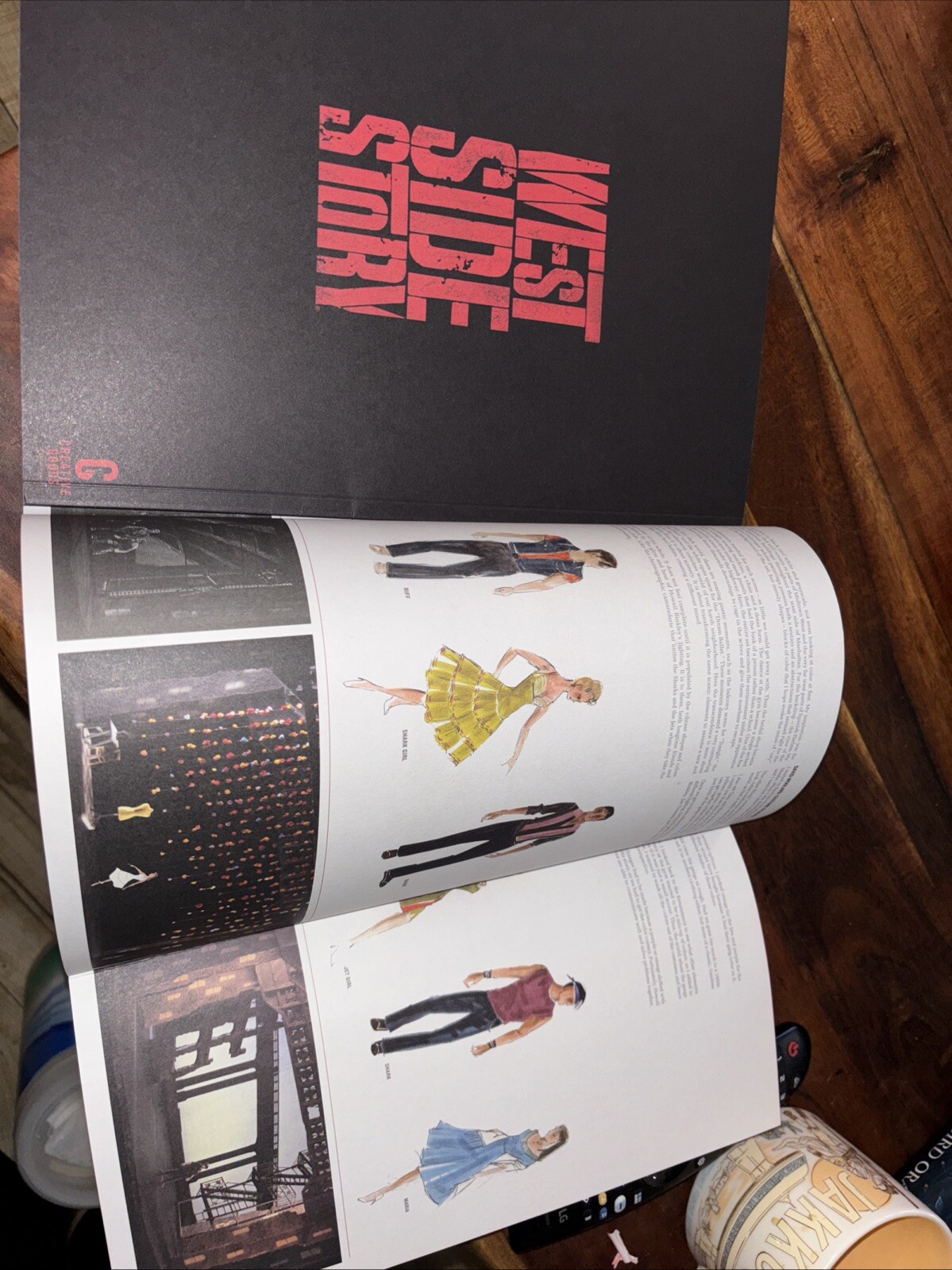 Official Broadway West Side Story Souvenir Program Book w/ DJ, 52 pg, 12”x9”