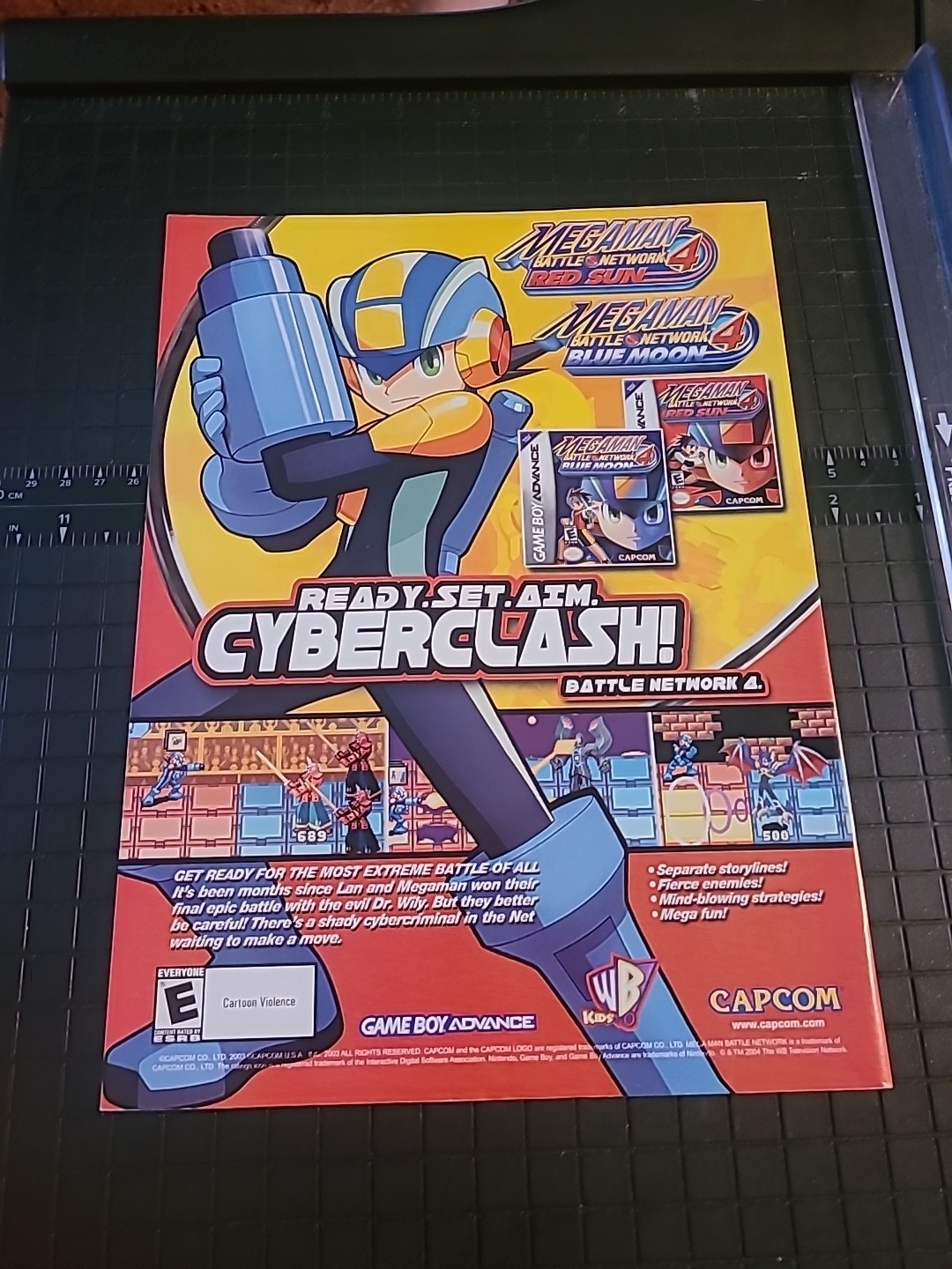 Megaman Battle Network 4 Videk Game Print Ad 8×11 2006 Great To Frame