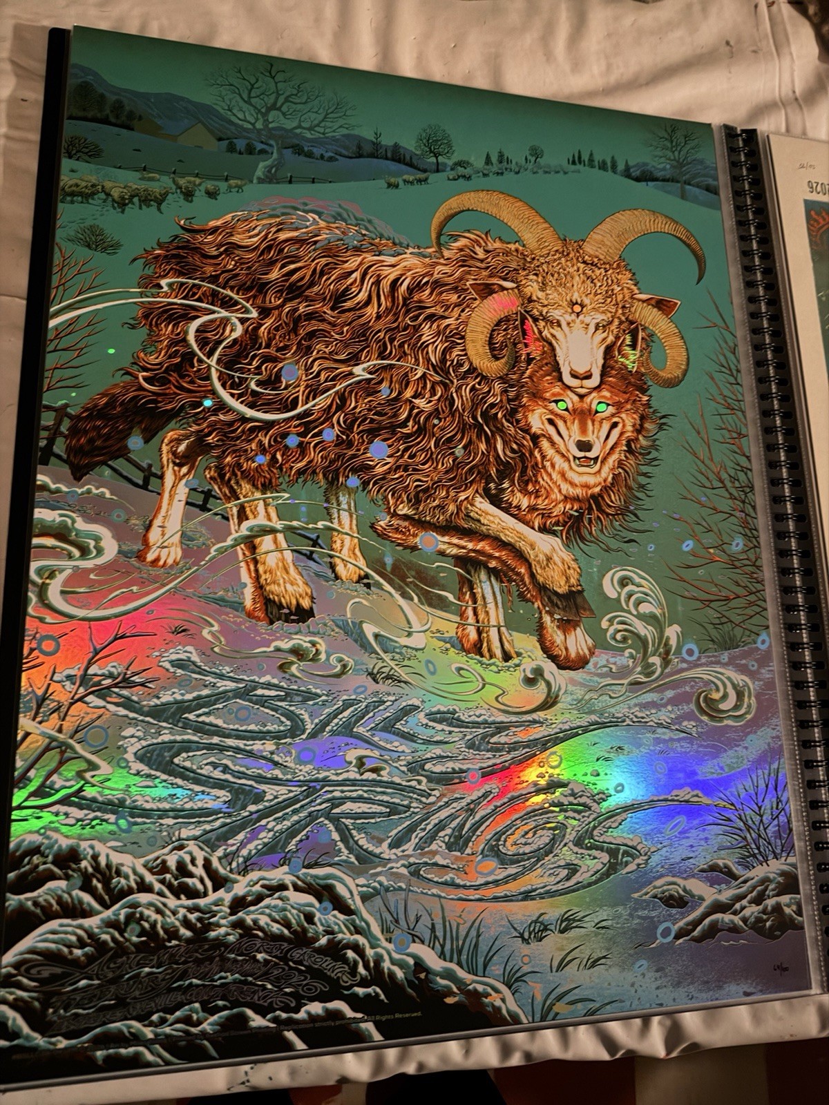 Billy Strings SE FOIL Poster Asheville, NC; 2026 Show Edition #/100 Miles Tsang