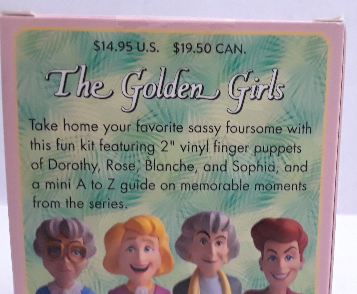 The Golden Girls Finger Puppets With Mini Book New Never Opened