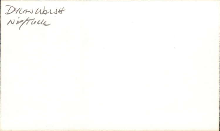 Dylan Walsh Actor Nip / Tuck Signed 3″ x 5″ Index Card ID: 2385