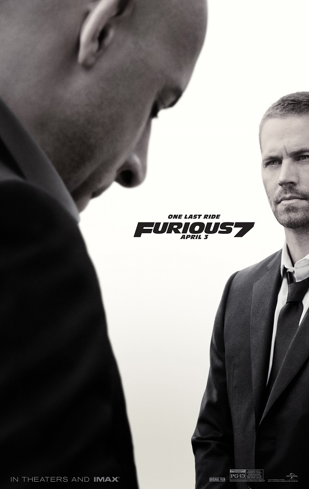Fast and the Furious movie poster (a) Furious 7 movie poster – Paul Walker