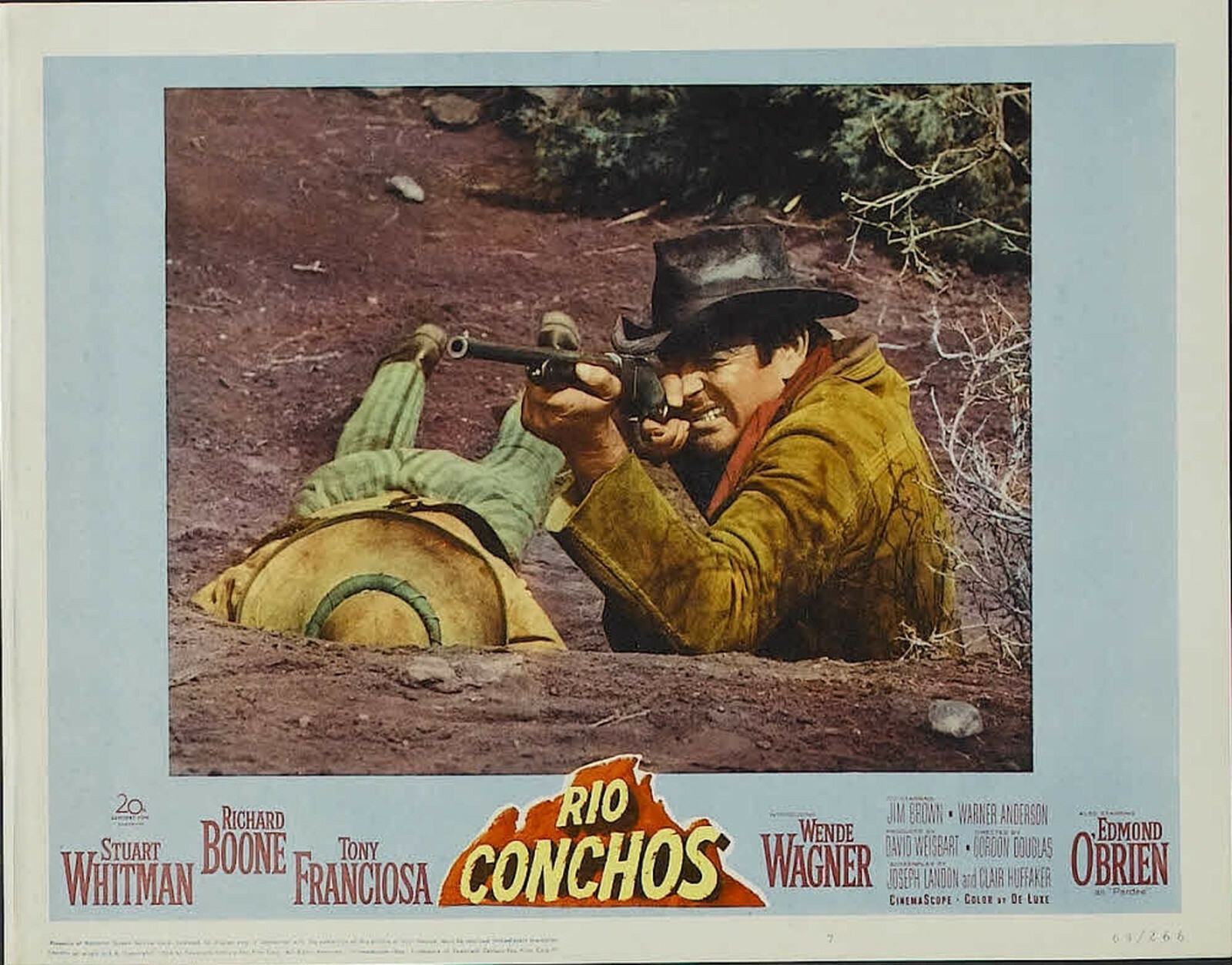 RIO CONCHOS LOBBY CARD REPRODUCTION STUART WHITMAN IN ACTION