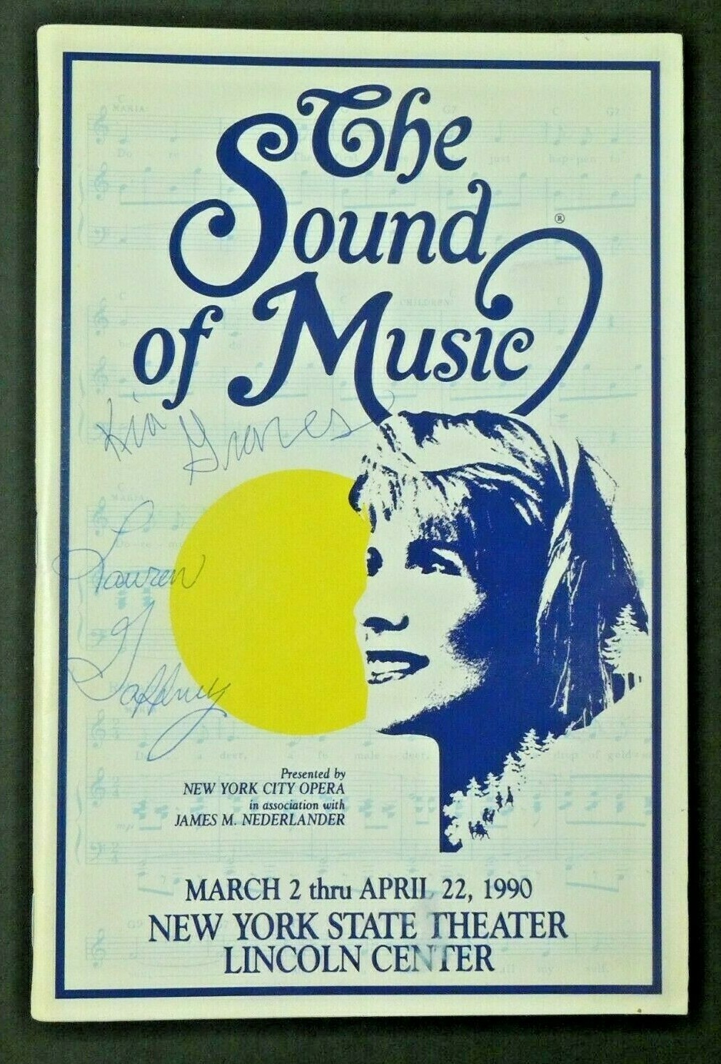 The Sound of Music Hand Signed Autographed Playbill