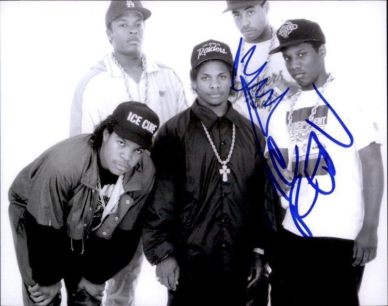 Mc Ren & Dj Yella N.W.A. authentic signed 8×10 photo W/ Certificate A13