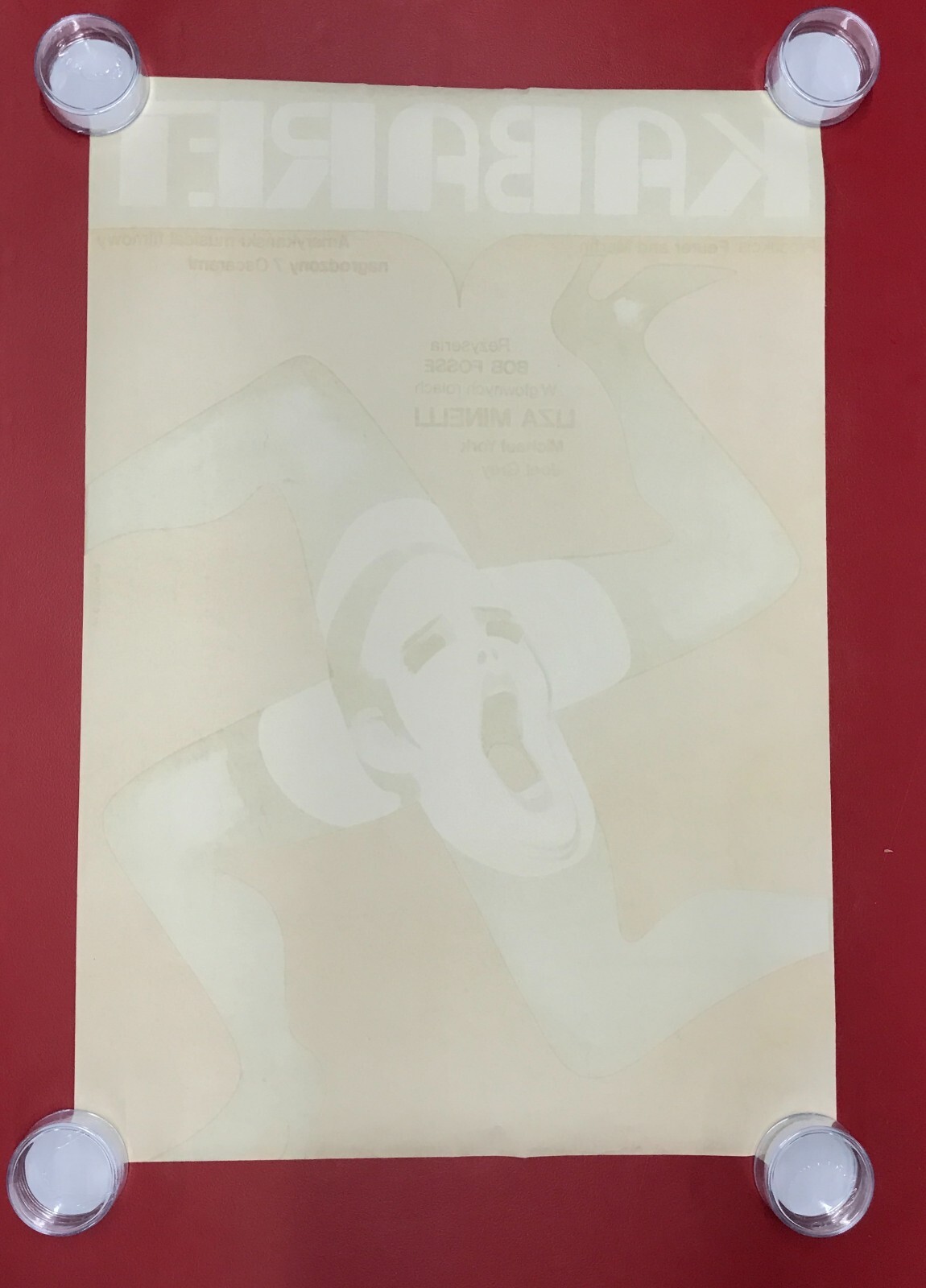 Cabaret (Allied Artists, 1973) Polish Movie One Sheet Poster Liza Minnelli 33×22