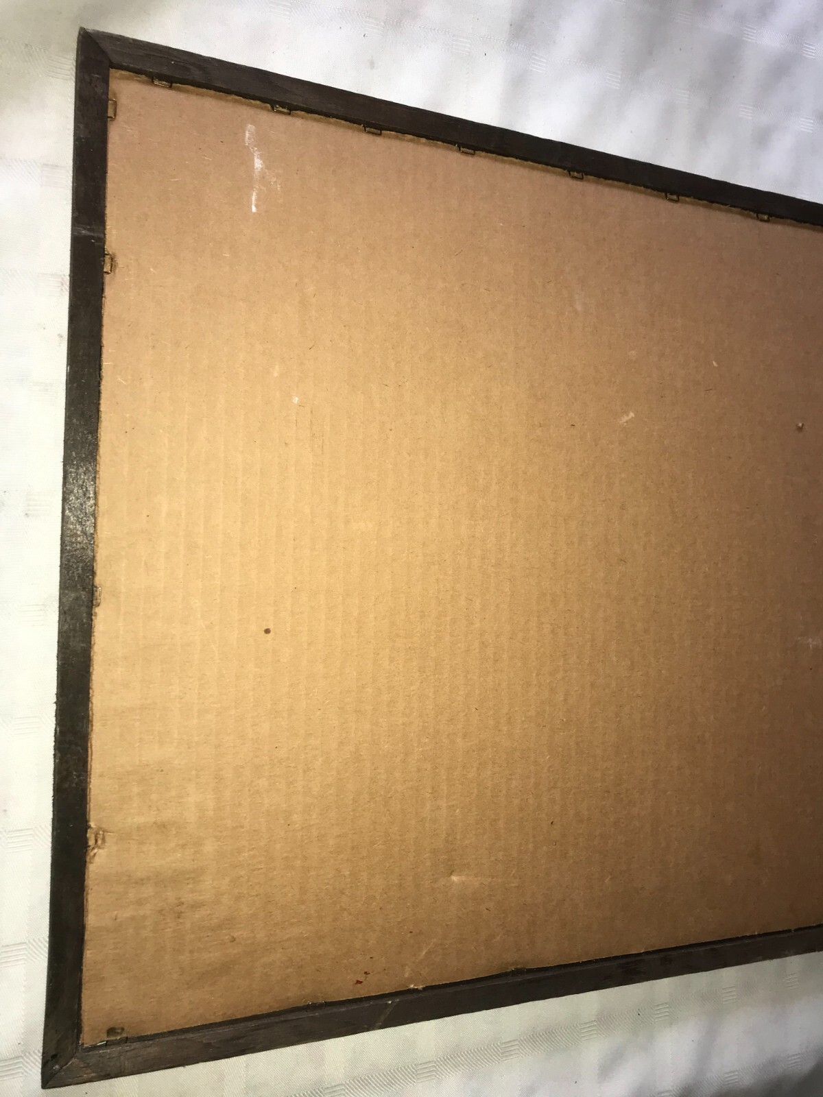 Vintage 1977 ELVIS PRESLEY Wood Frame Under Glass