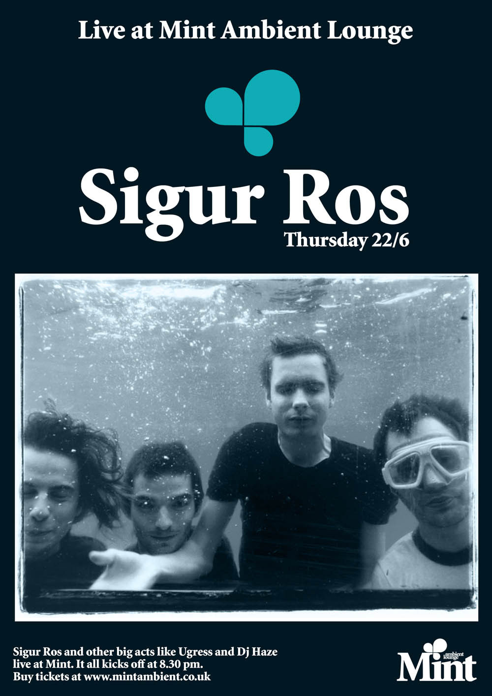 SIGUR ROS 2017 UNITED KINGDOM CONCERT TOUR POSTER – Post-rock, Ambient Music