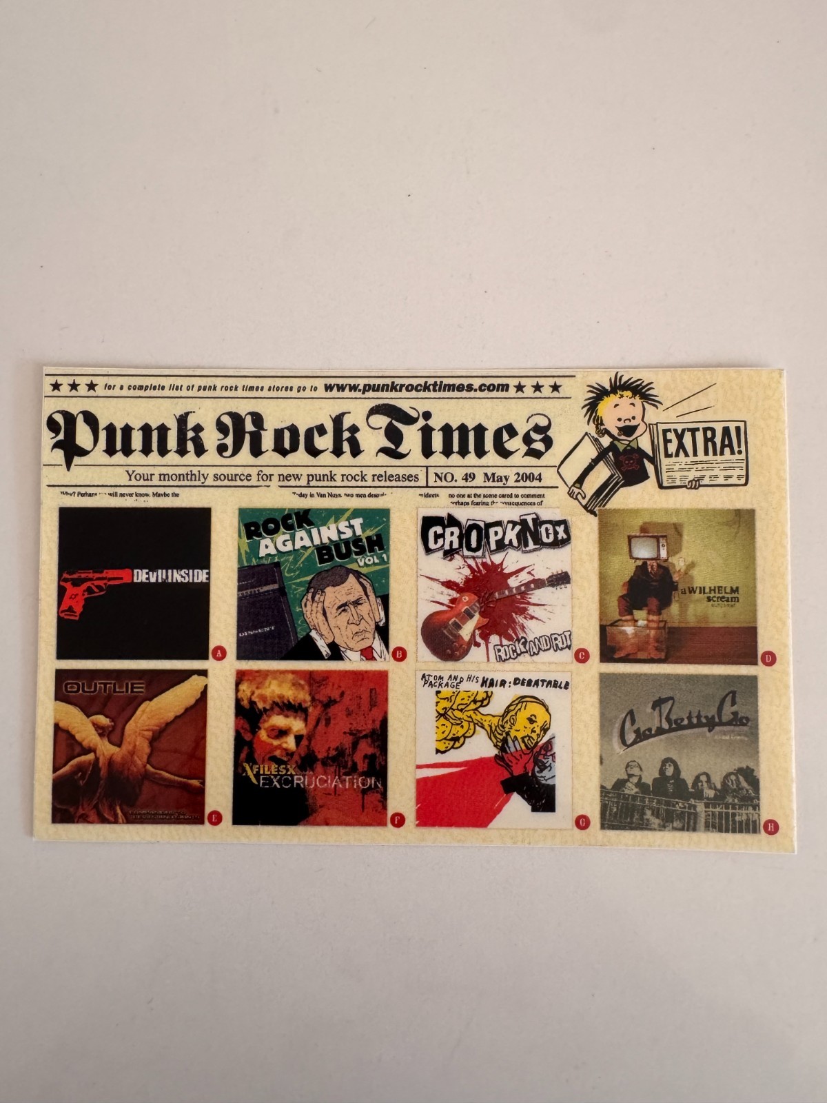 RARE – PUNK ROCK TIMES – May 2004 Promotional Sticker