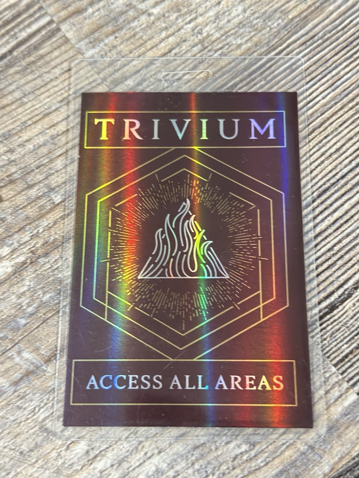 TRIVIUM – BULLET FOR MY VALENTINE – 2018 Tour All Access Backstage Pass Laminate