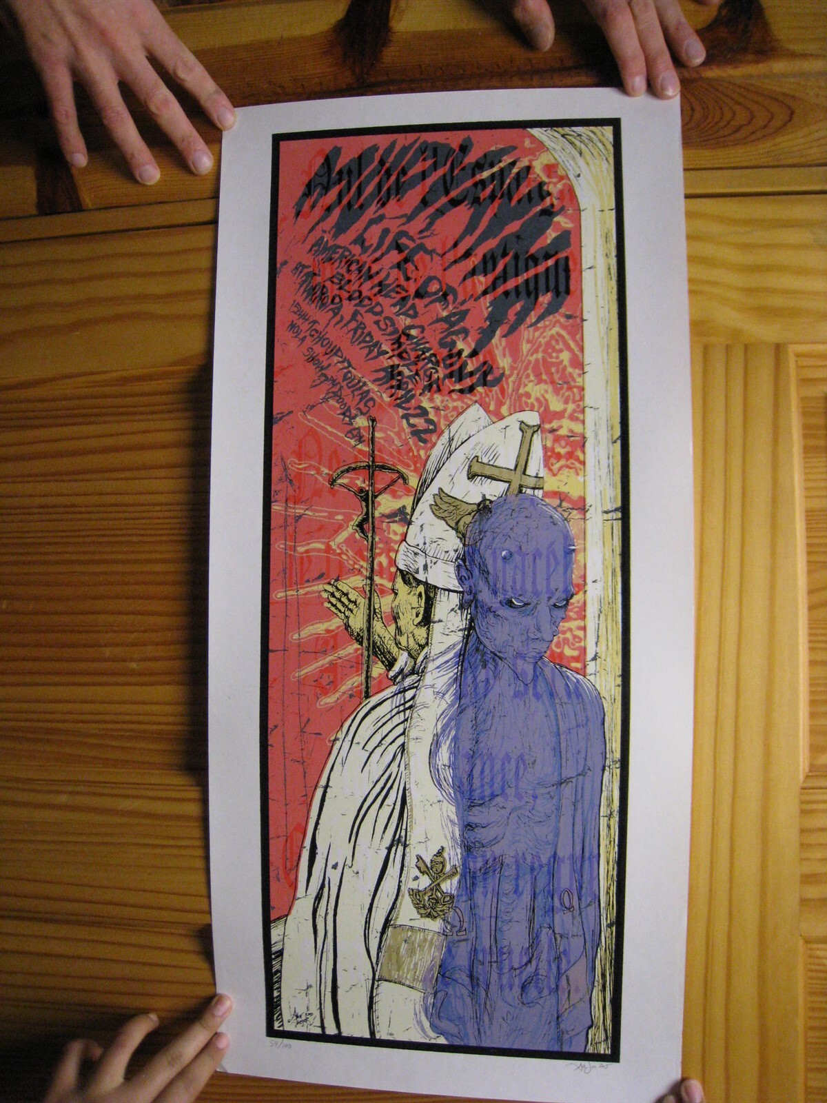 Mudvayne Life of Agony Concert Poster 4-22-05 Signed Numbered