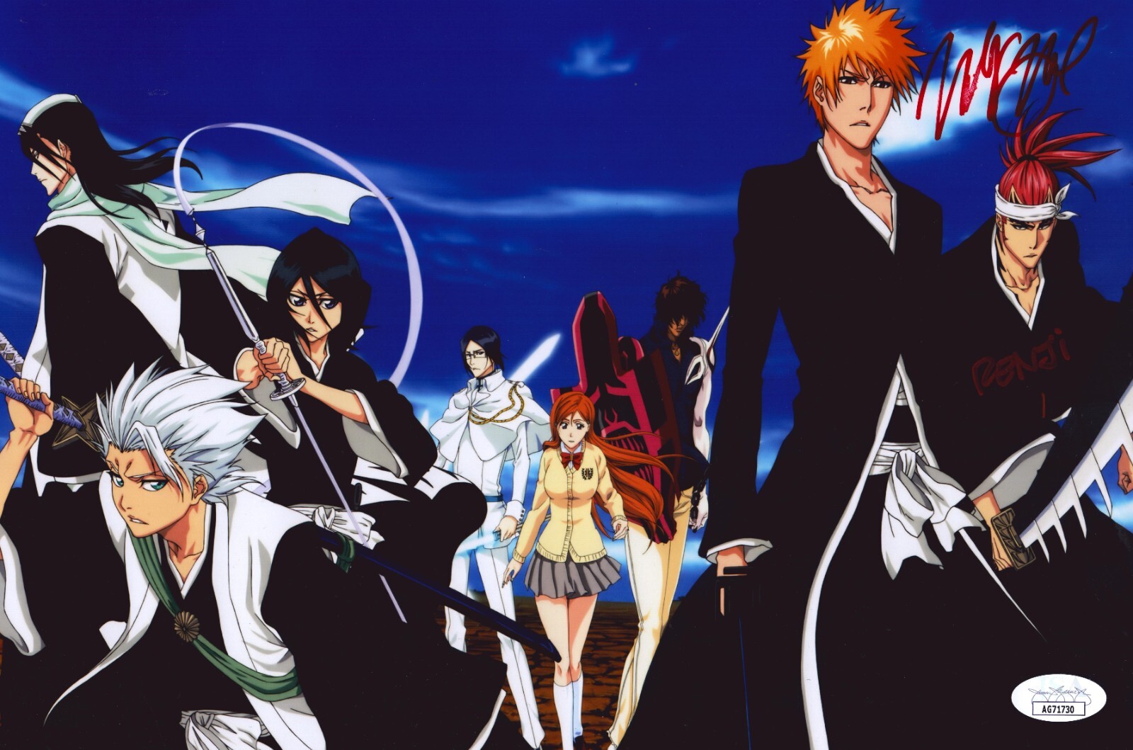 WALLY WINGERT Hand Signed BLEACH 8×12 Photo RENJI ABARAI Autograph JSA COA Cert