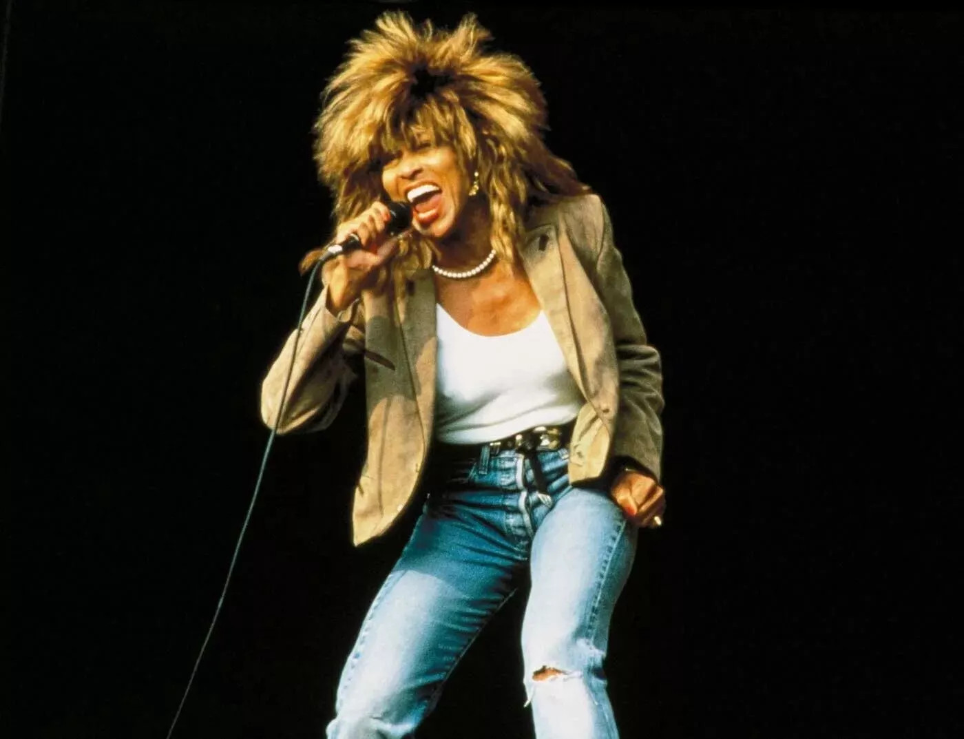 Tina Turner Singing On Stage 4×6 Picture Celebrity Print