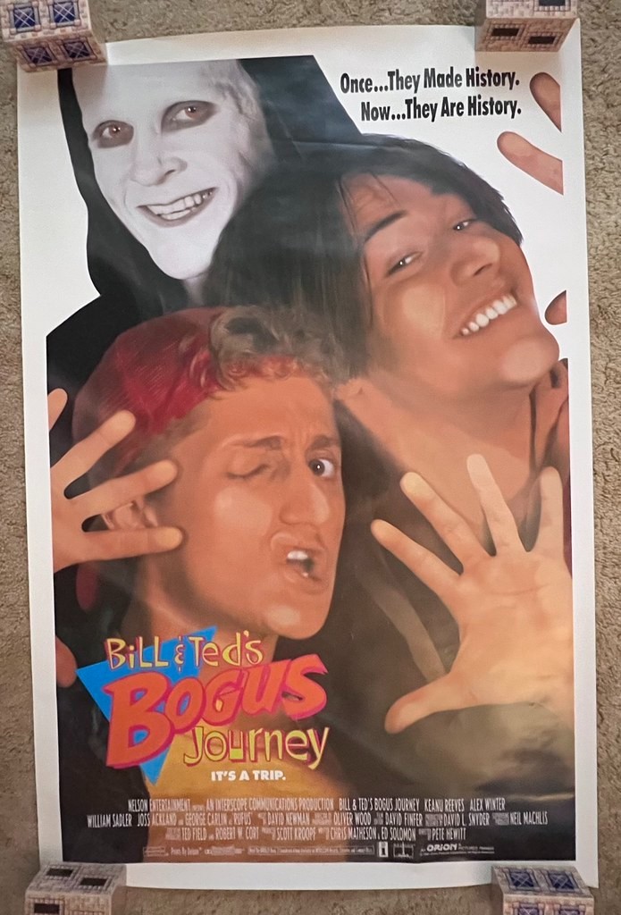 Bill & Ted’s Bogus Journey 1991 Movie Poster 27×41 Keanu Reeves Alex Winter RLD