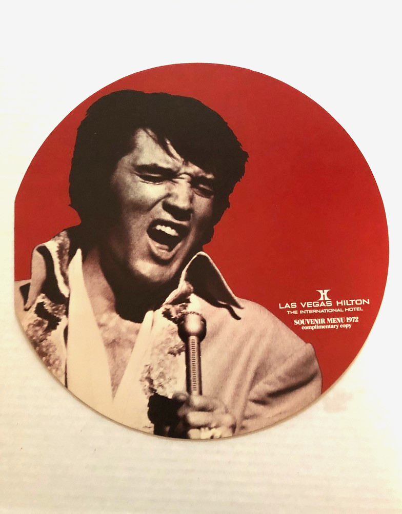 Elvis Presley 1972 Las Vegas Hilton Souvenir Menu (in great shape)