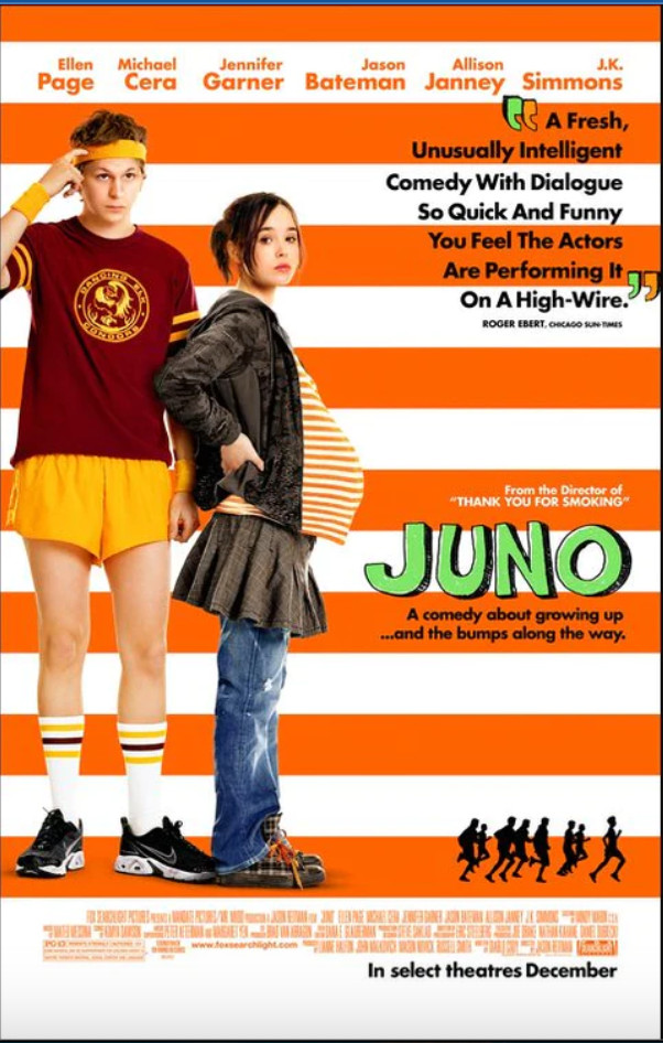 JUNO DS ROLLED ORIGINAL ONE SHEET MOVIE POSTER ELLEN PAGE MICHAEL CERA (2007)