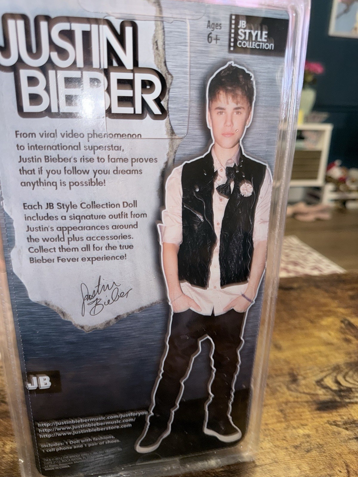 Justin Bieber Doll JB Style Collection Chill Style 2012 RARE