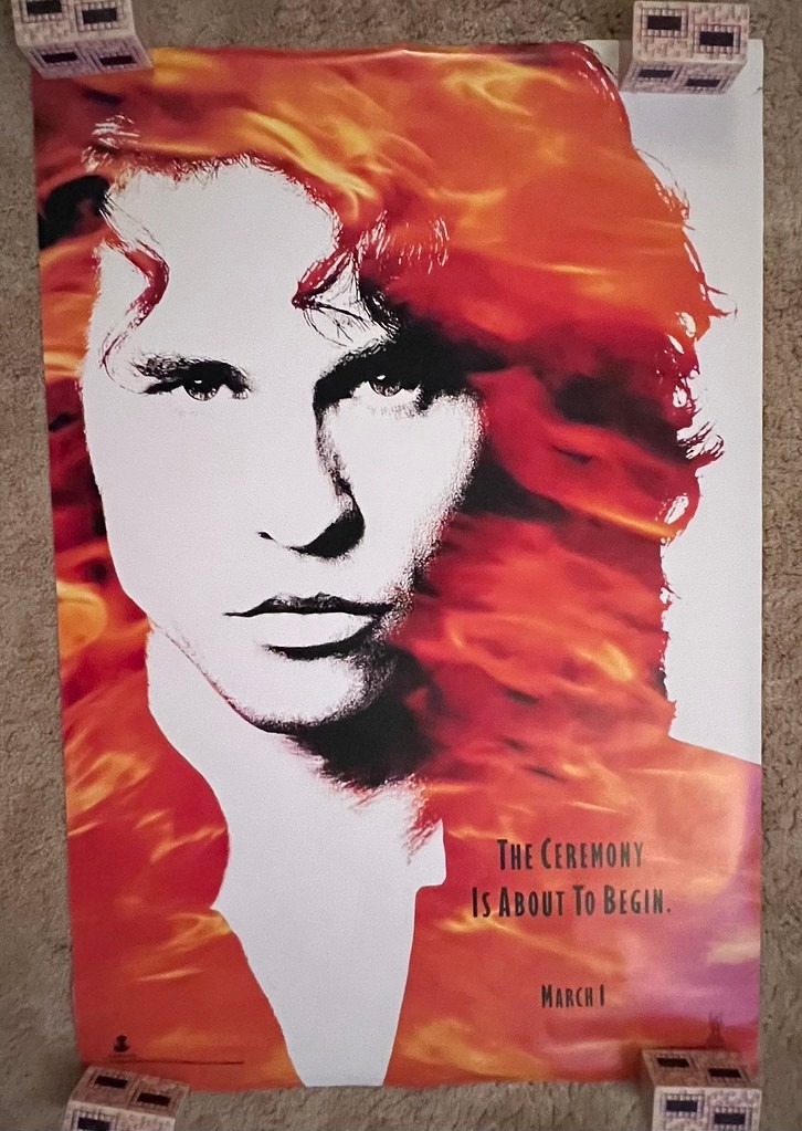 The Doors 1991 Double-Sided Movie Poster 26.5×39.5 Val Kilmer Rolled