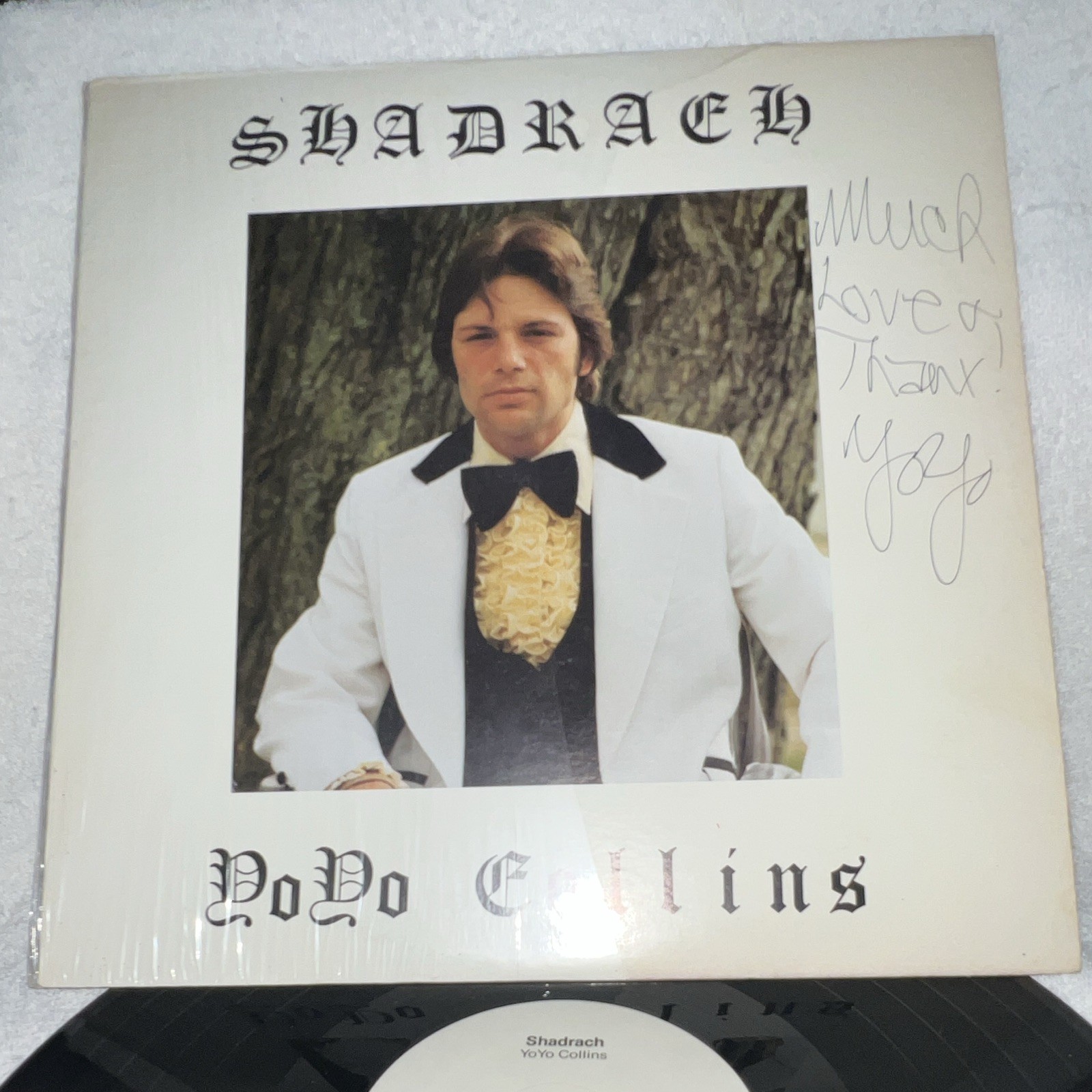 Shadrach “YoYo” Collins Signed Vinyl LP Record Autographed Cover