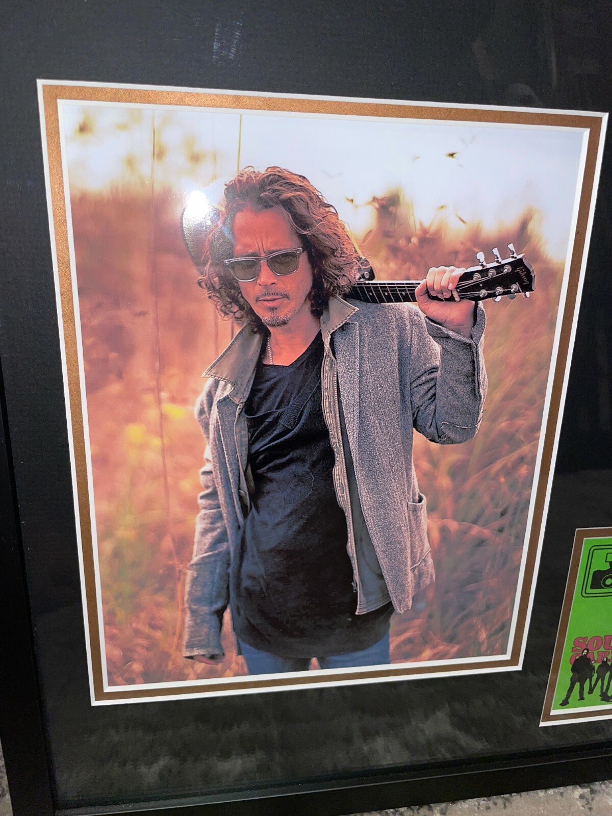Soundgarden CHRIS CORNELL autographed signed vinyl record LP framed BAS Beckett