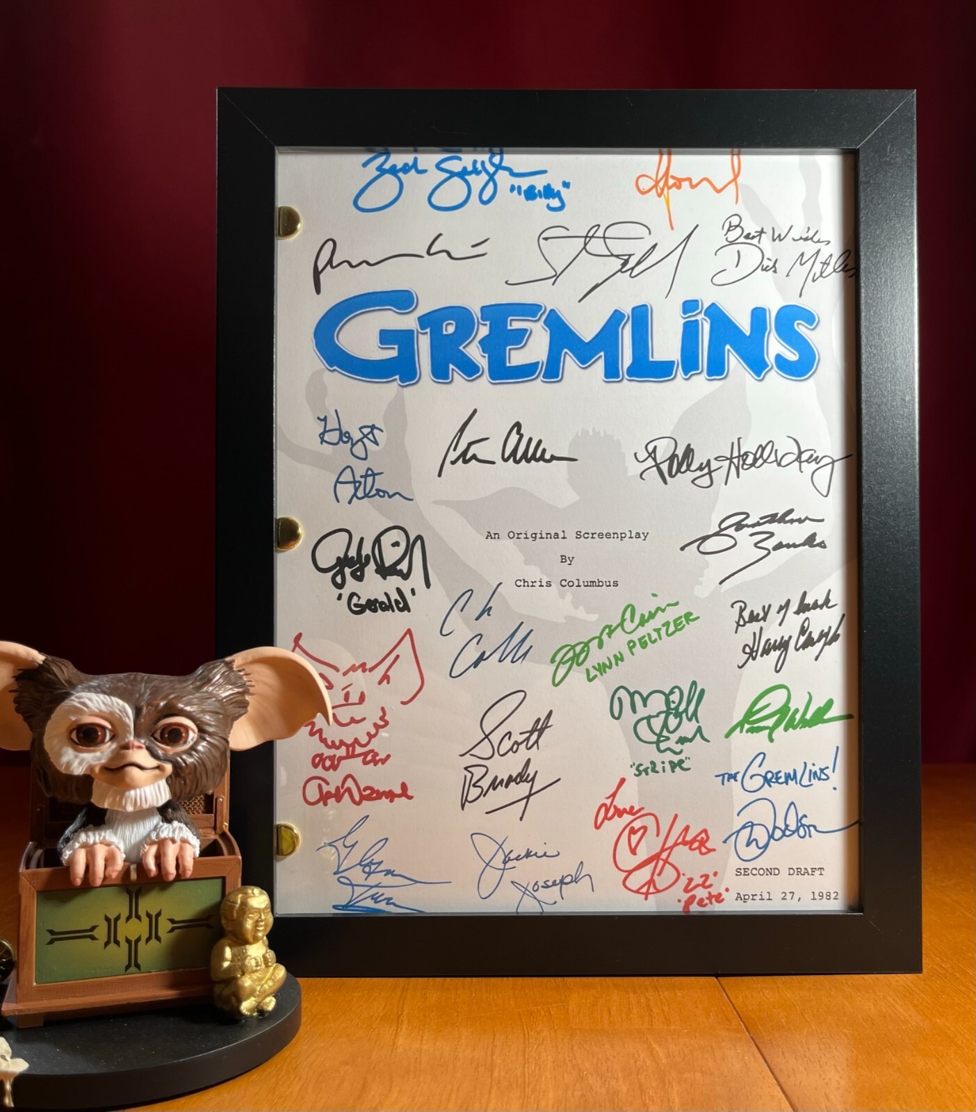 Gremlins Script Signed- Autograph Reprints- 114 Pages Long