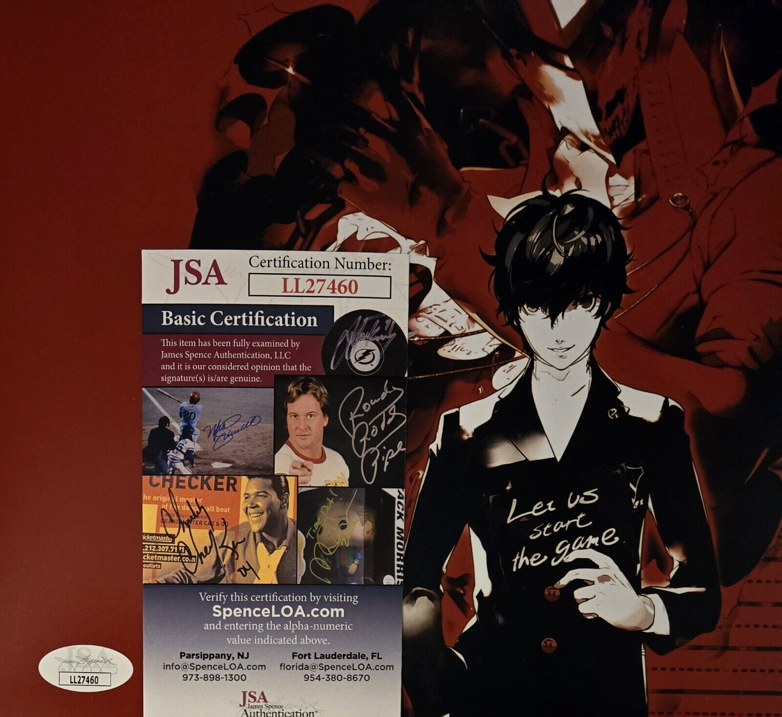 Xander Mobus Signed Photo Joker Ren Persona 5 Autograph Video Game JSA COA 460