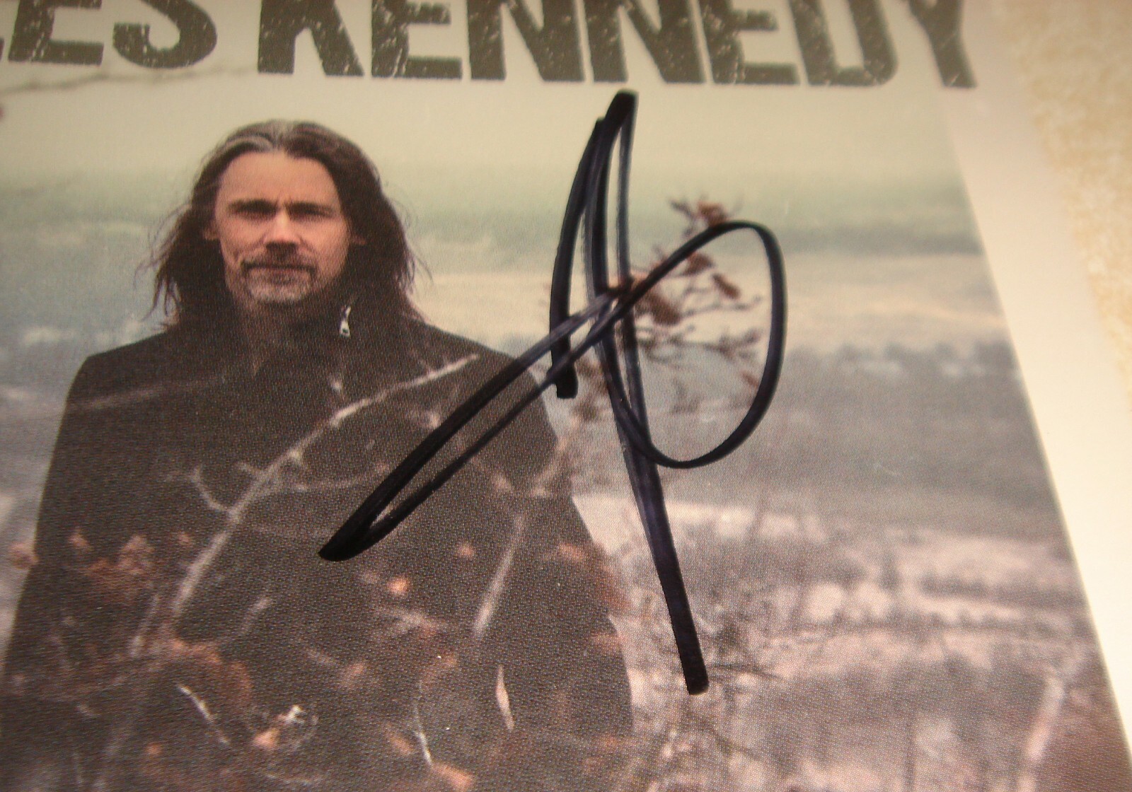 FRAMED MATTED Alter Bridge Singer Myles Kennedy Ides of March SIGNED CD JSA