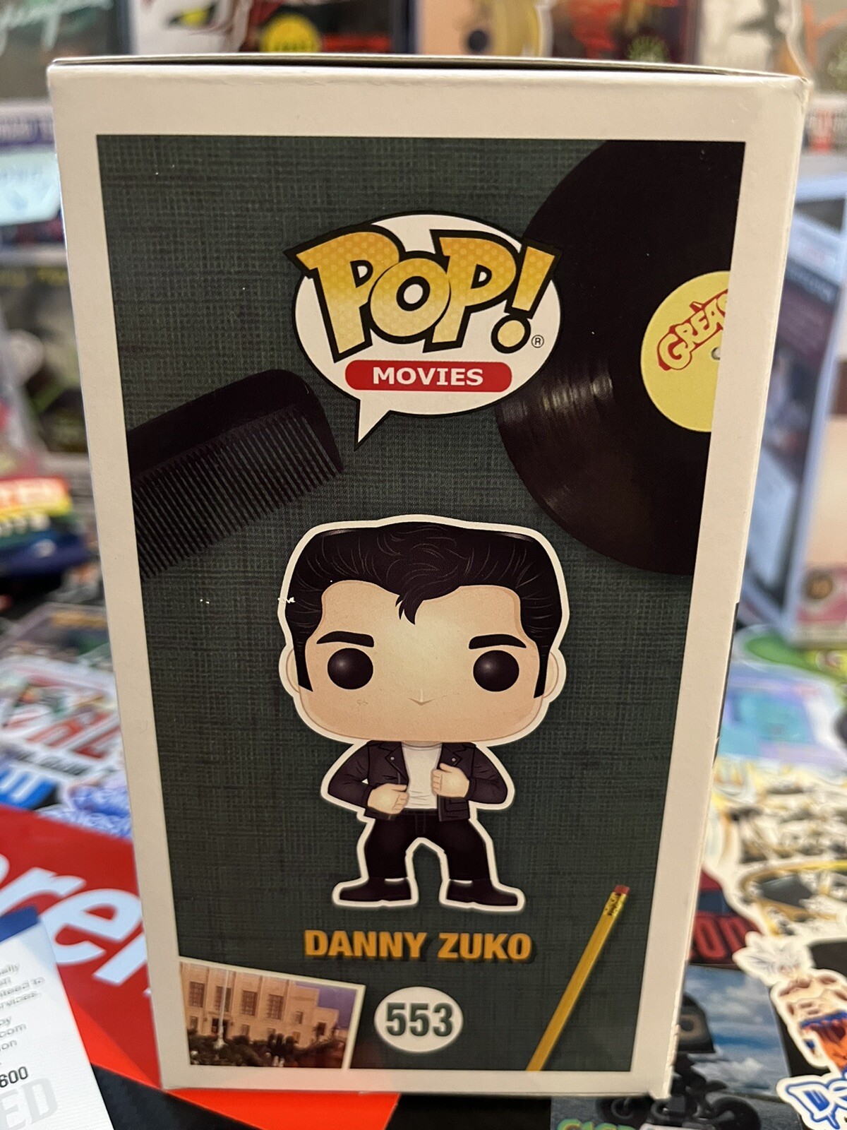 JOHN TRAVOLTA SIGNED GREASE DANNY ZUKO FUNKO POP BAS BECKETT