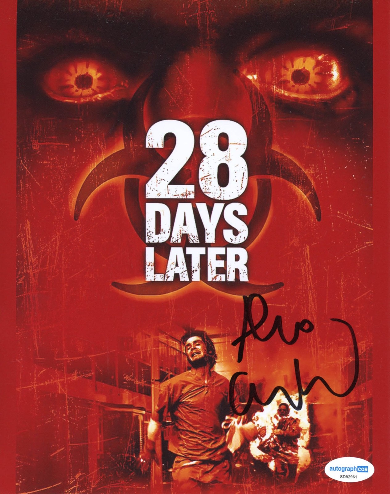 Alex Garland signed “28 DAYS LATER” 8×10 Photo i EXACT PROOF Writer ACOA COA