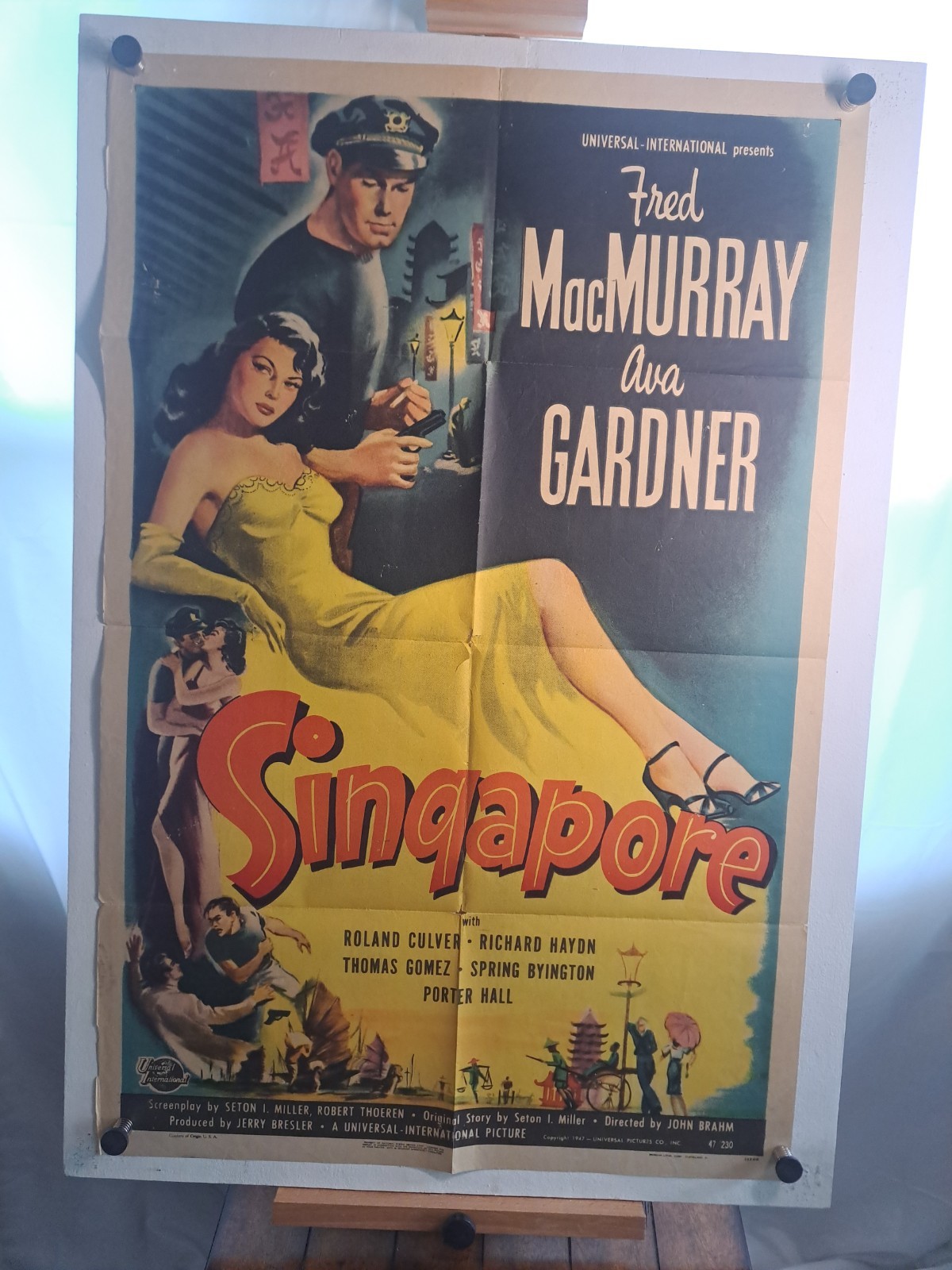 Singapore 1947 Original Movie Poster 27×41
