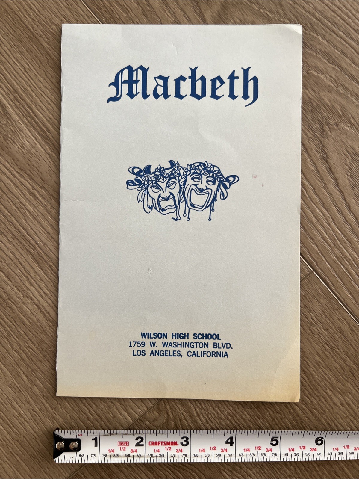 My Girl 2 Production Made Movie Prop Vada’s Macbeth Program Anna Chlumsky
