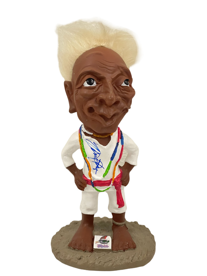 DENNIS HAYSBERT SIGNED JOBU FIGURE MAJOR LEAGUE AUTOGRAPH BECKETT WITNESS 1