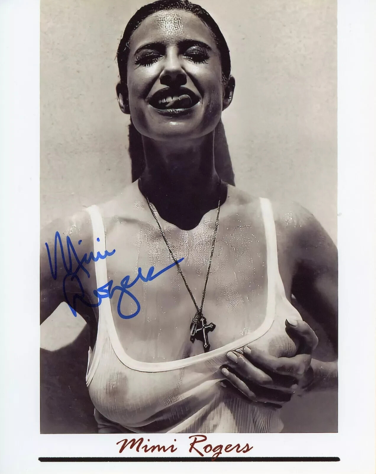 MIMI ROGERS SIGNED PHOTO AUTOGRAPH ORIGINAL MODEL PINUP SIGNATURE 8X10 REPRINT