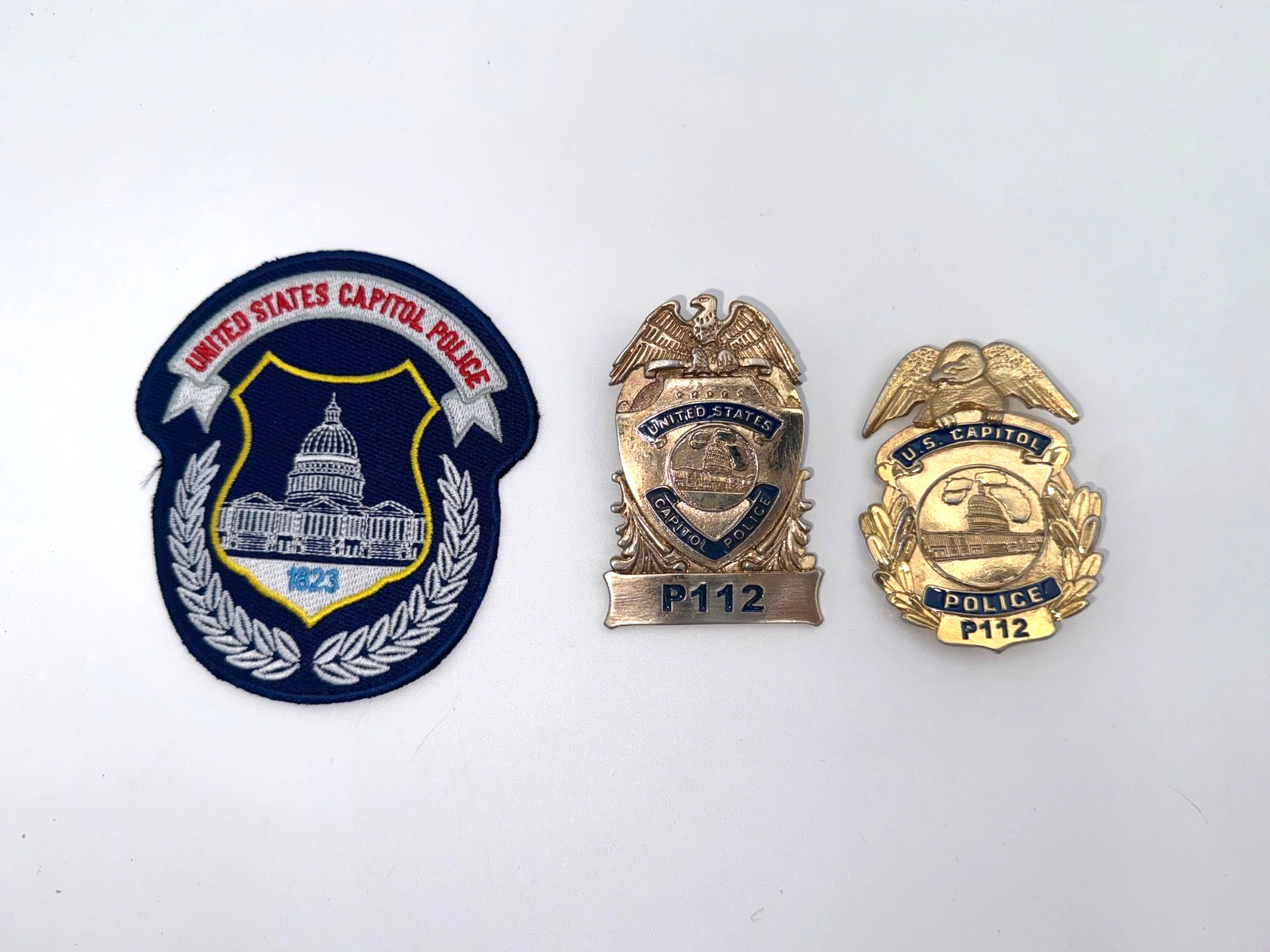 Original Movie Prop White House Down Capital Police Badges Patch