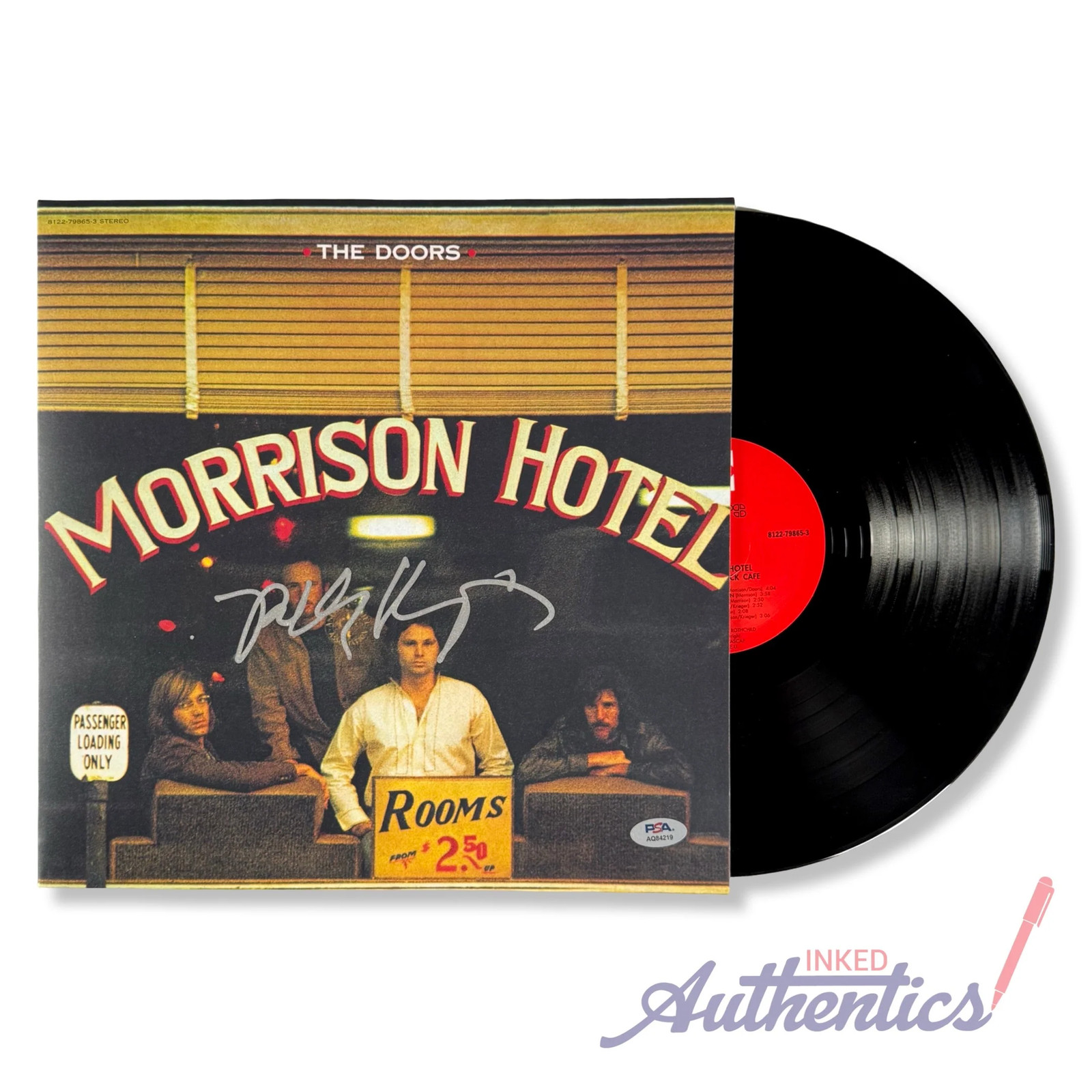 Robby Krieger Signed Autographed Vinyl LP “Morrison Hotel” The Doors PSA/DNA