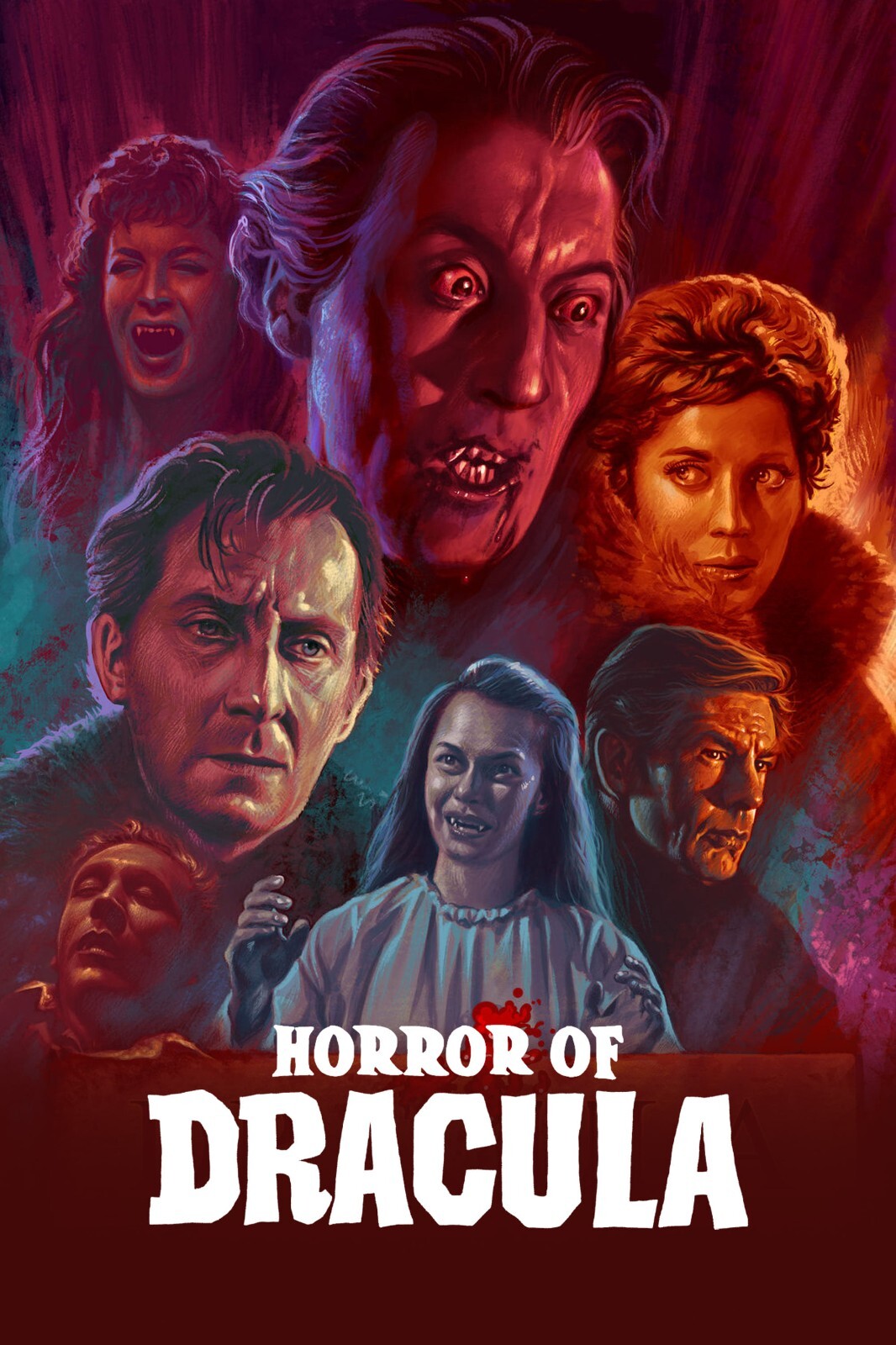 1958 Horror Of Dracula Movie Poster 11X17 Peter Cushing Christopher Lee 🦇🍿