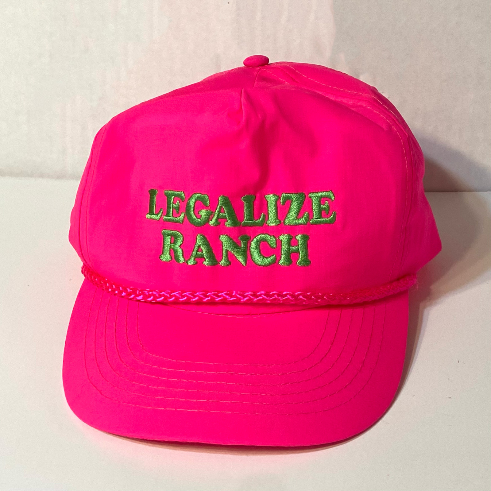 The Eric Andre Show “LEGALIZE RANCH” Pink Nylon Snapback Hat – Rare [READ DESC]