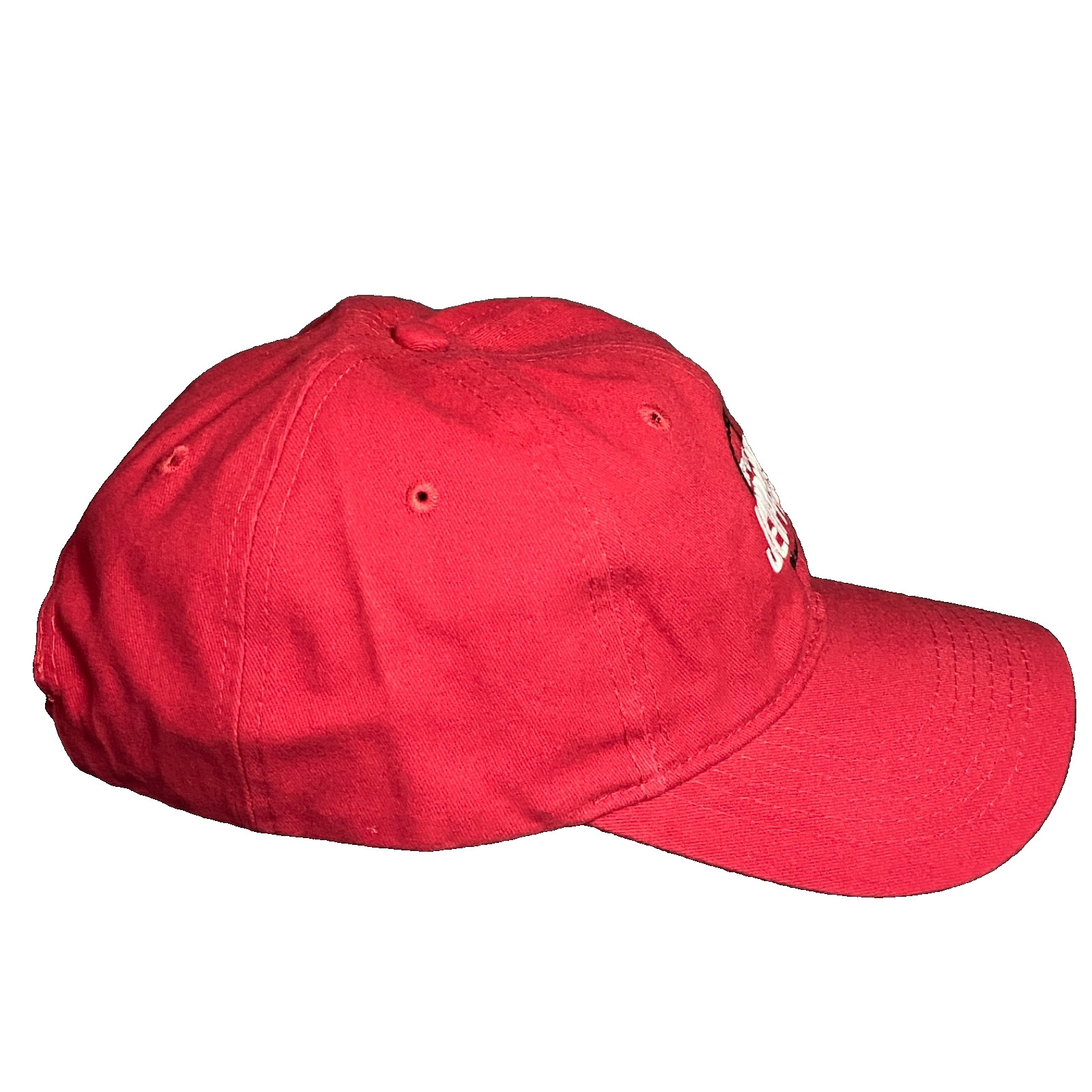 Jeopardy Hat Baseball Cap Red Promo Game Show Sports Cotton Canvas Adj. Strap