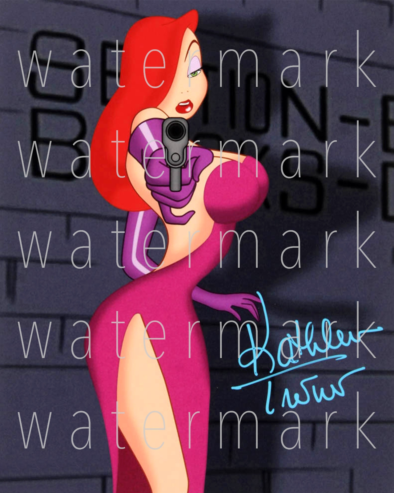 Roger Rabbit Jessica Rabbit signed 8X10 print photo poster picture autograph RP