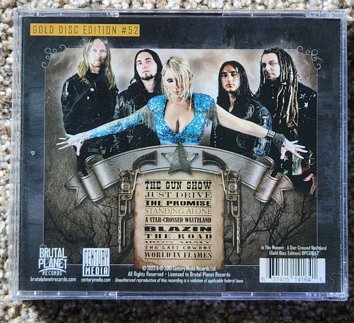 Signed In This Moment Star-Crossed Wasteland NEW Gold CD Maria Fully Autographed