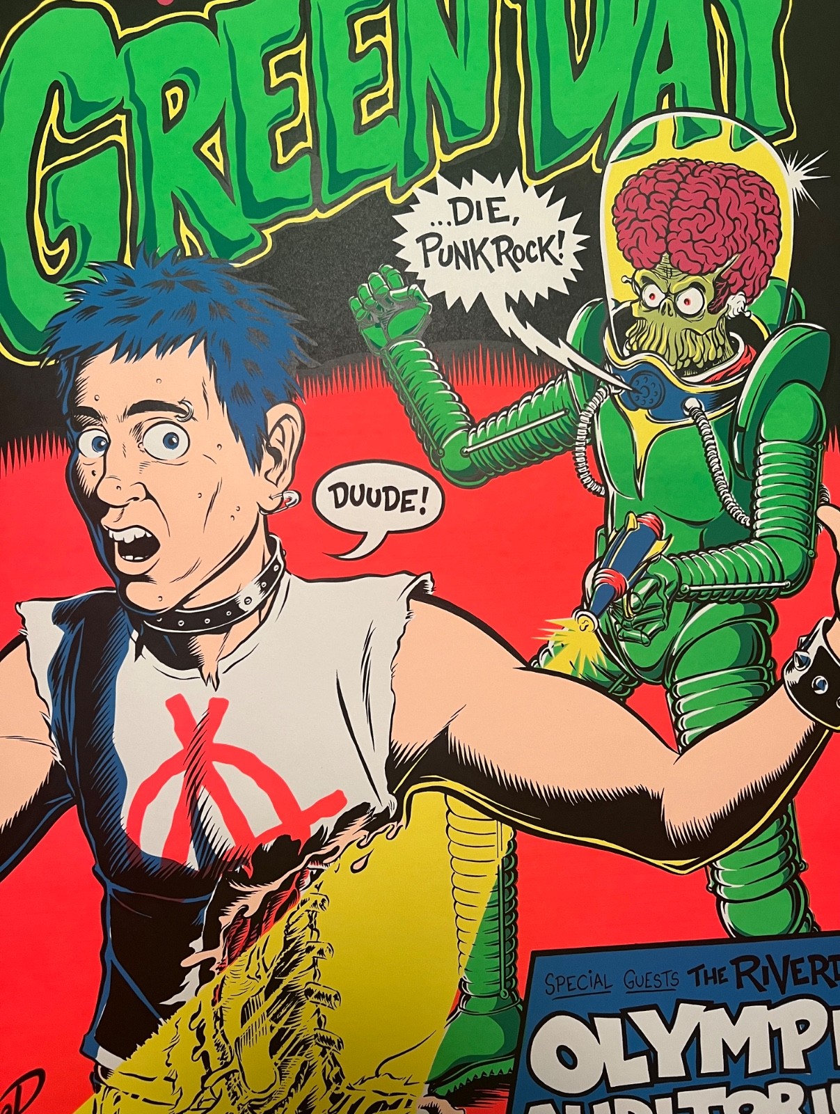Coop Signed & Numbered Poster with Martian & Punk Rocker