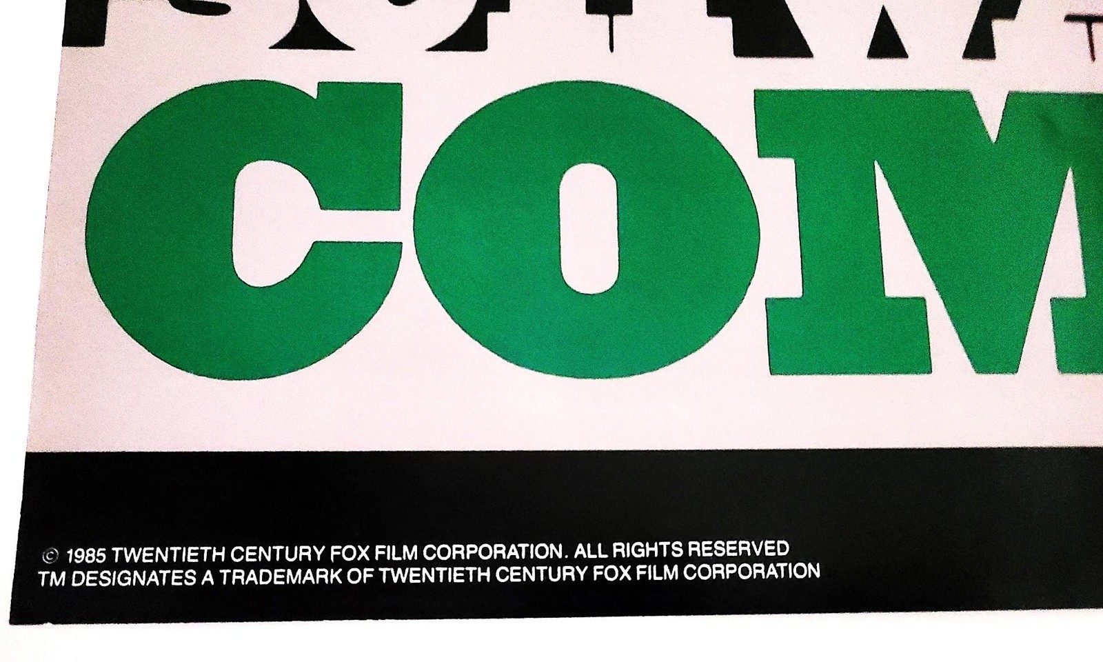 Arnold Schwarzenegger Poster – Commando 1985 20th Century 34×22 C/C – Free Ship