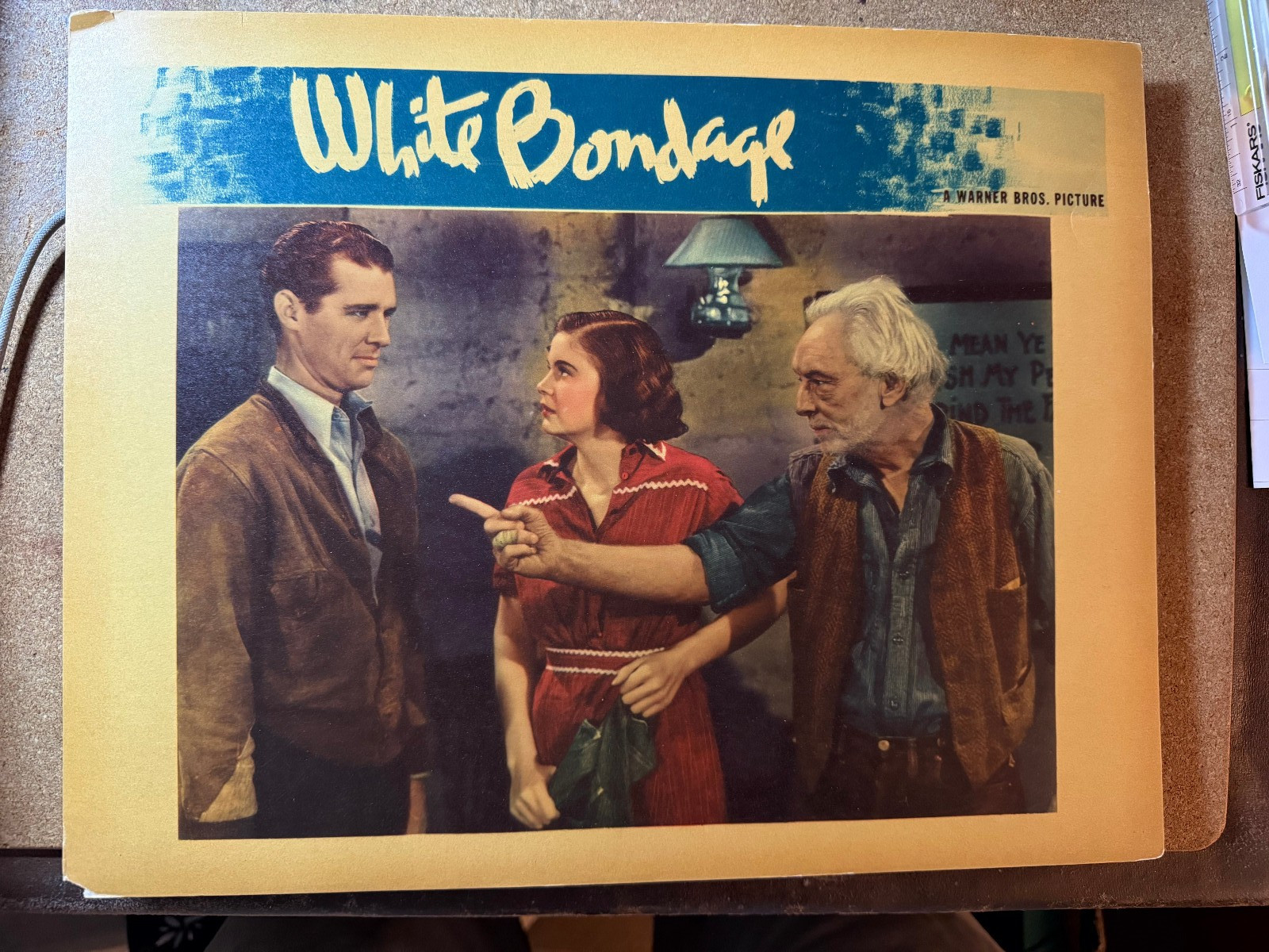 White Bondage 1937 11×14 Lobby Card Jean Muir Gordon Oliver