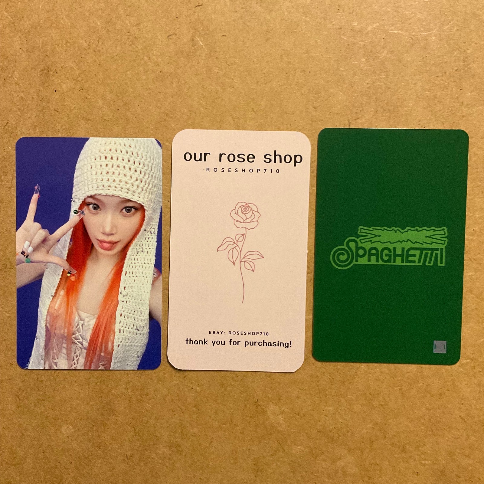 LE SSERAFIM Spaghetti 1st Single MyMusicTaste MMT LD R2 Official Photocard PC