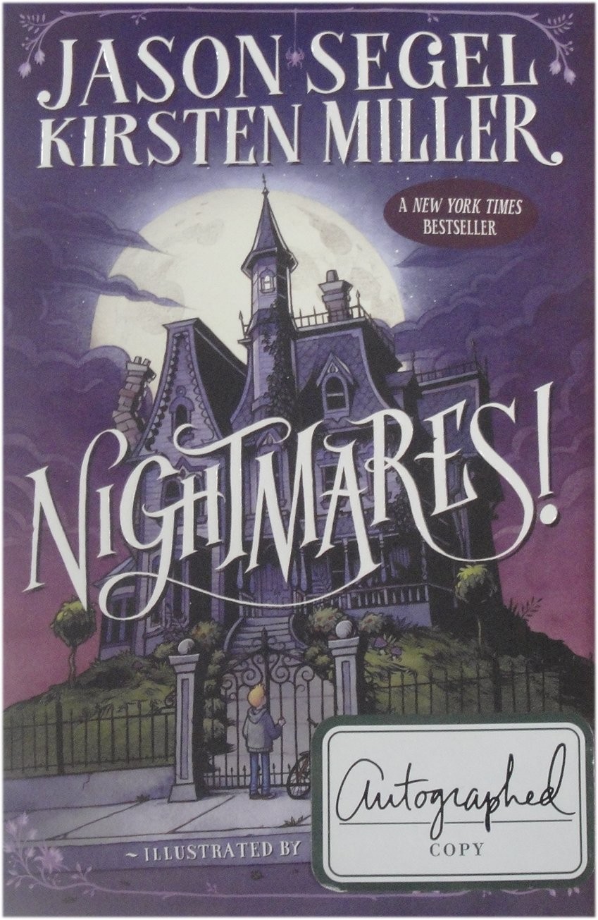 Jason Segel Hand Signed Autographed Book Nightmares Kirsten Miller JSA V53570