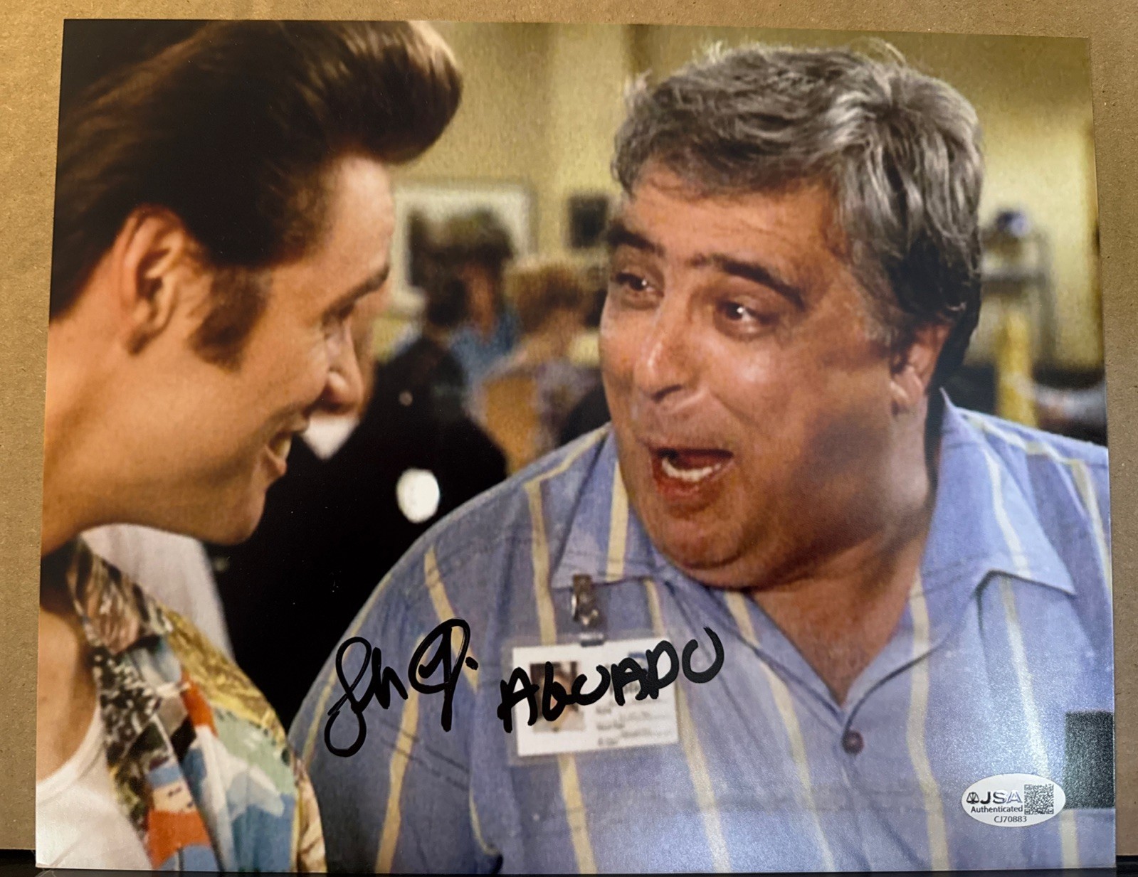 John Capodice Ace Ventura Aguado Signed 8×10 Photo JSA COA Autograph
