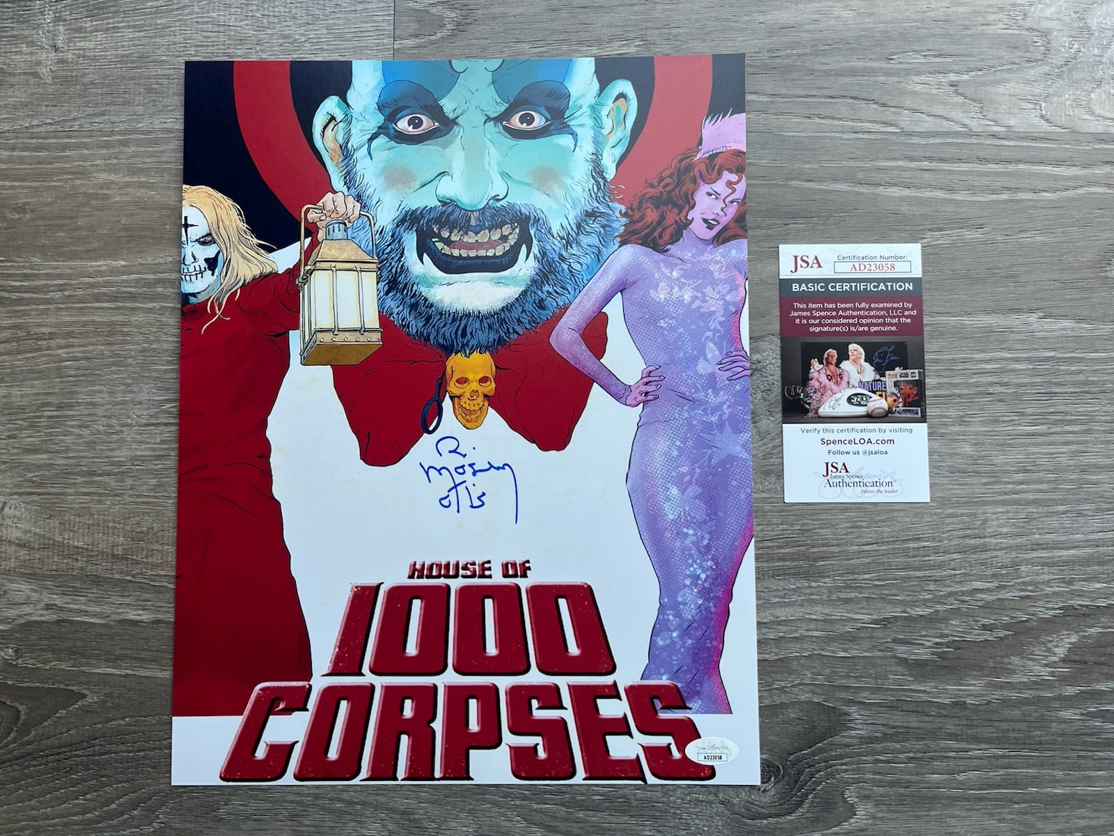 Bill Moseley Signed House of 1000 Corpses 11×14 Photo JSA COA Otis Horror Auto