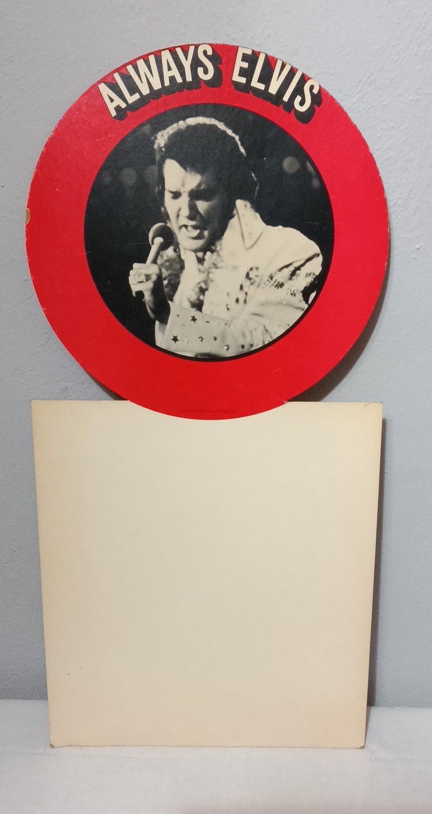 1978 ALWAYS ELVIS PRESLEY RCA RECORDS CARDBOARD STORE DISPLAY RECORD MARKER