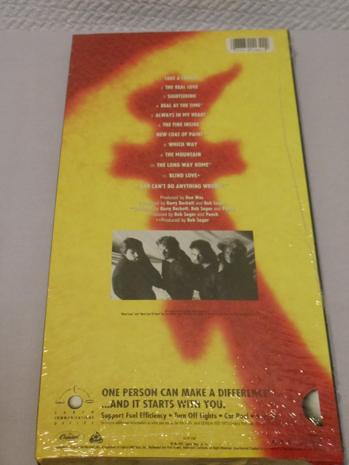 Bob Seger The Fire Inside CD LONGBOX No CD Empty Box with shrink wrap ONLY
