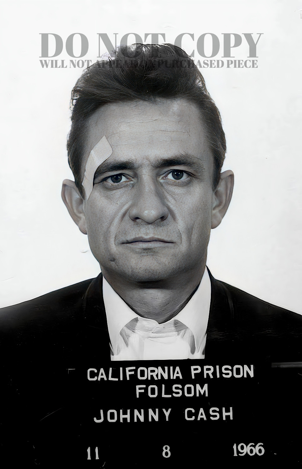 Johnny Cash Mugshot Photograph 11 X 17 – 1966 Folsom Prison – Photo Poster Print
